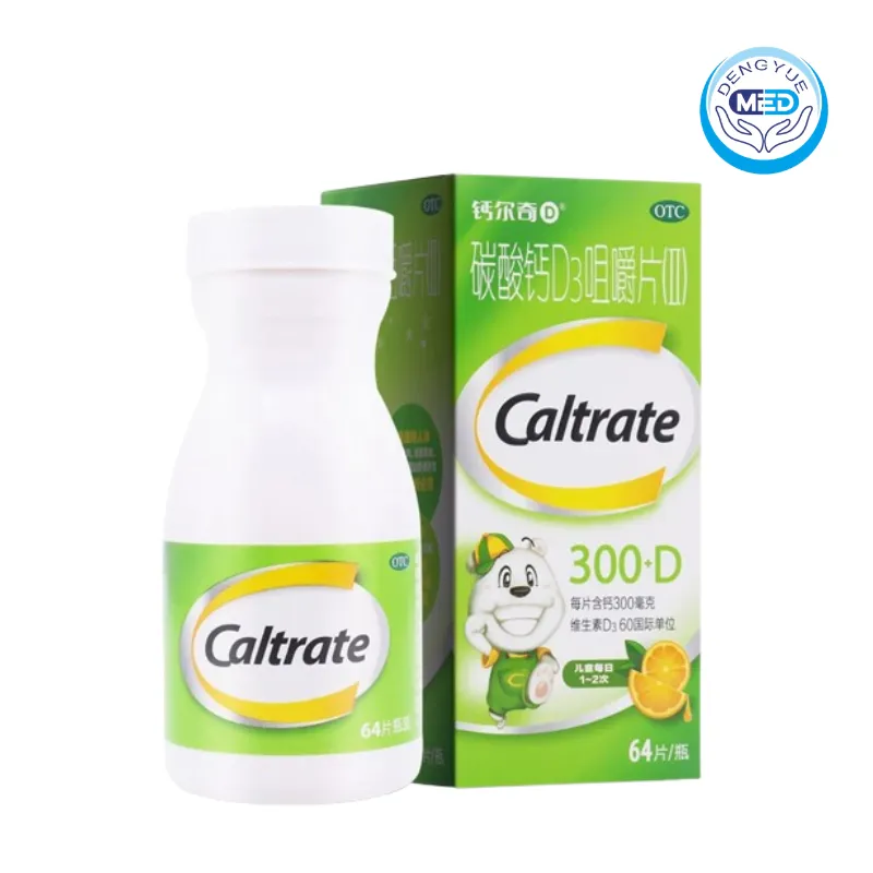 caltrate calcium carbonate and vitamin d3 chewable tablet 64 tablets per bottle